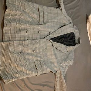Black and white blazer only worn once